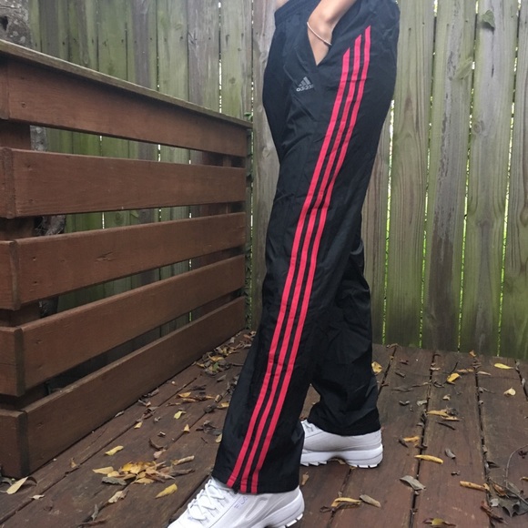 adidas joggers pink stripes